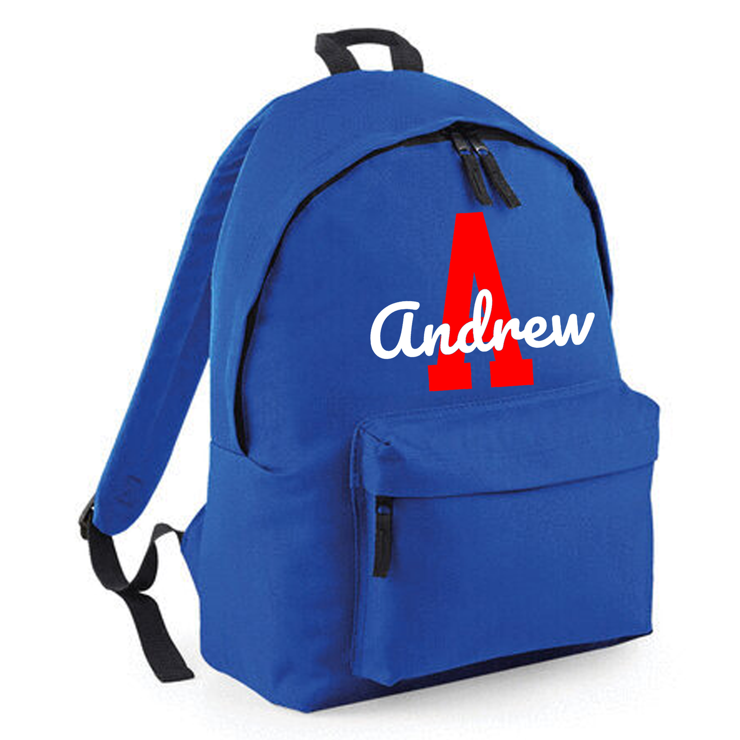 Personalised Name & Initial Backpack, Kids Rucksack with Name & Design