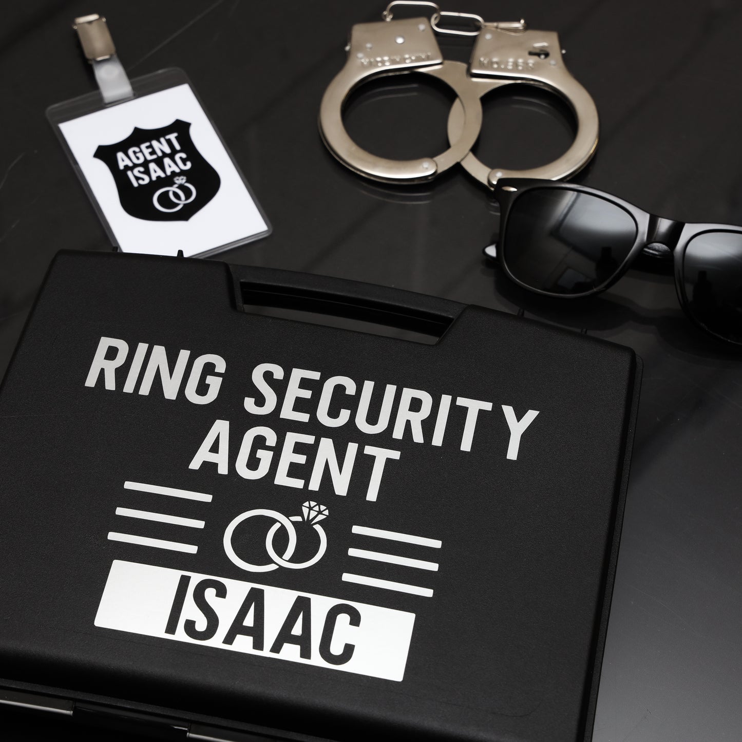 Personalised Pageboy Ring Security Box Briefcase  - Always Looking Good -   