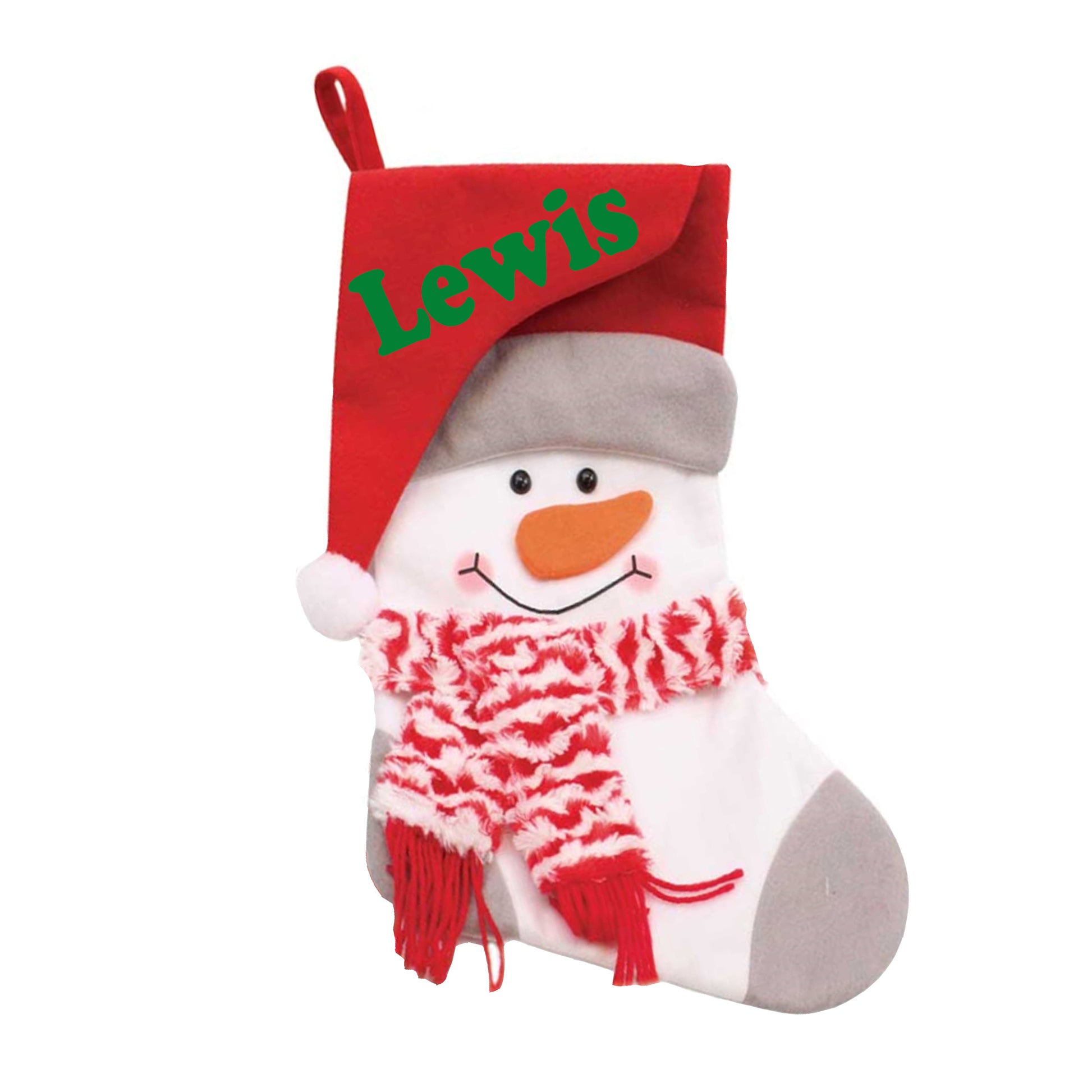 Embroidered Personalised 3D Christmas Stocking With Santa Or Snowman Design  - Always Looking Good -   