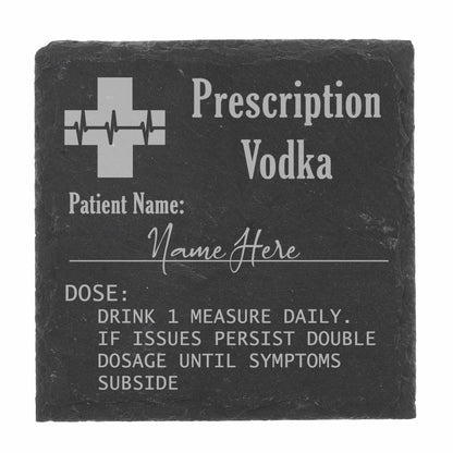 Personalised Vodka Glass With Engraved Prescription