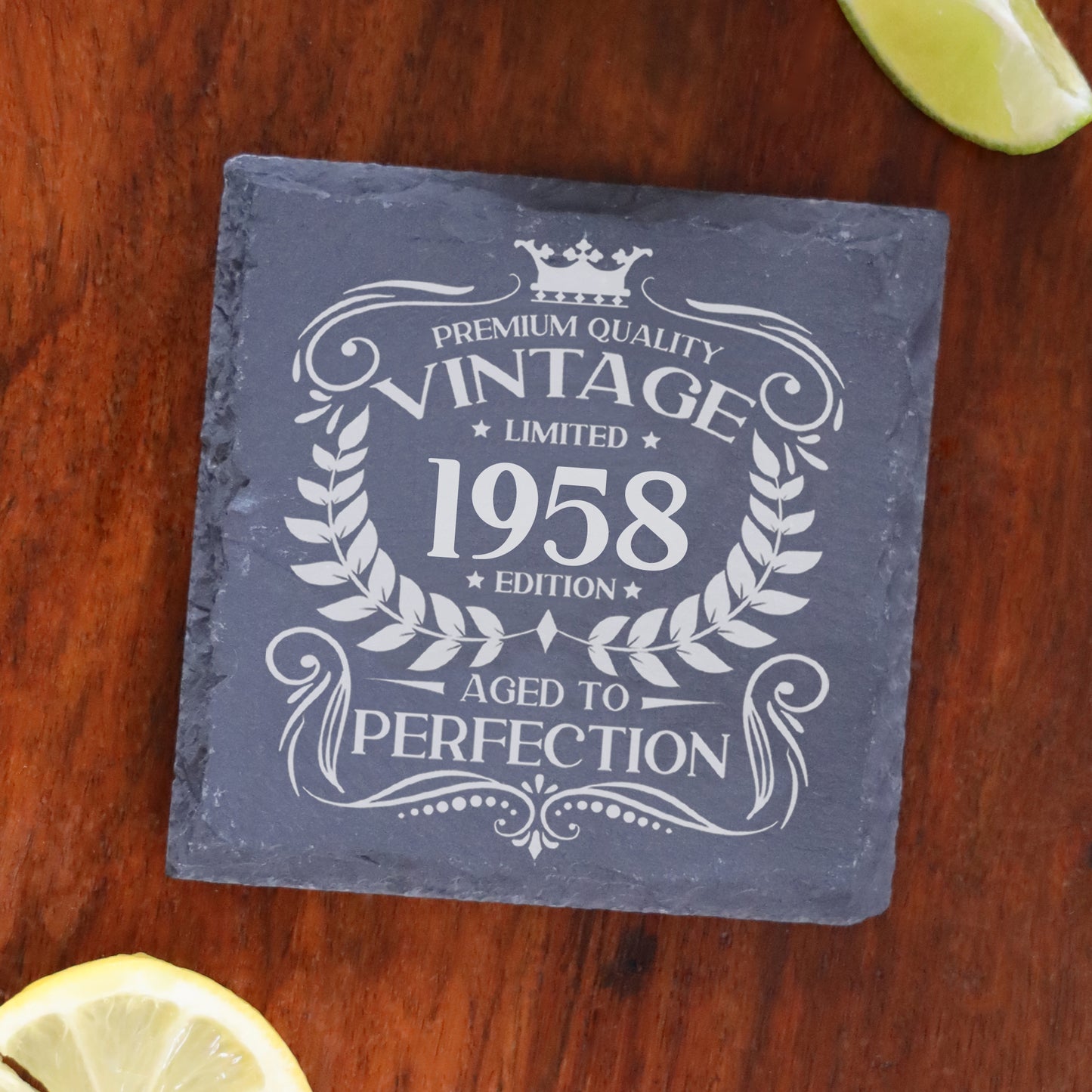 Personalised Vintage 1958 Mug and/or Coaster  - Always Looking Good -   