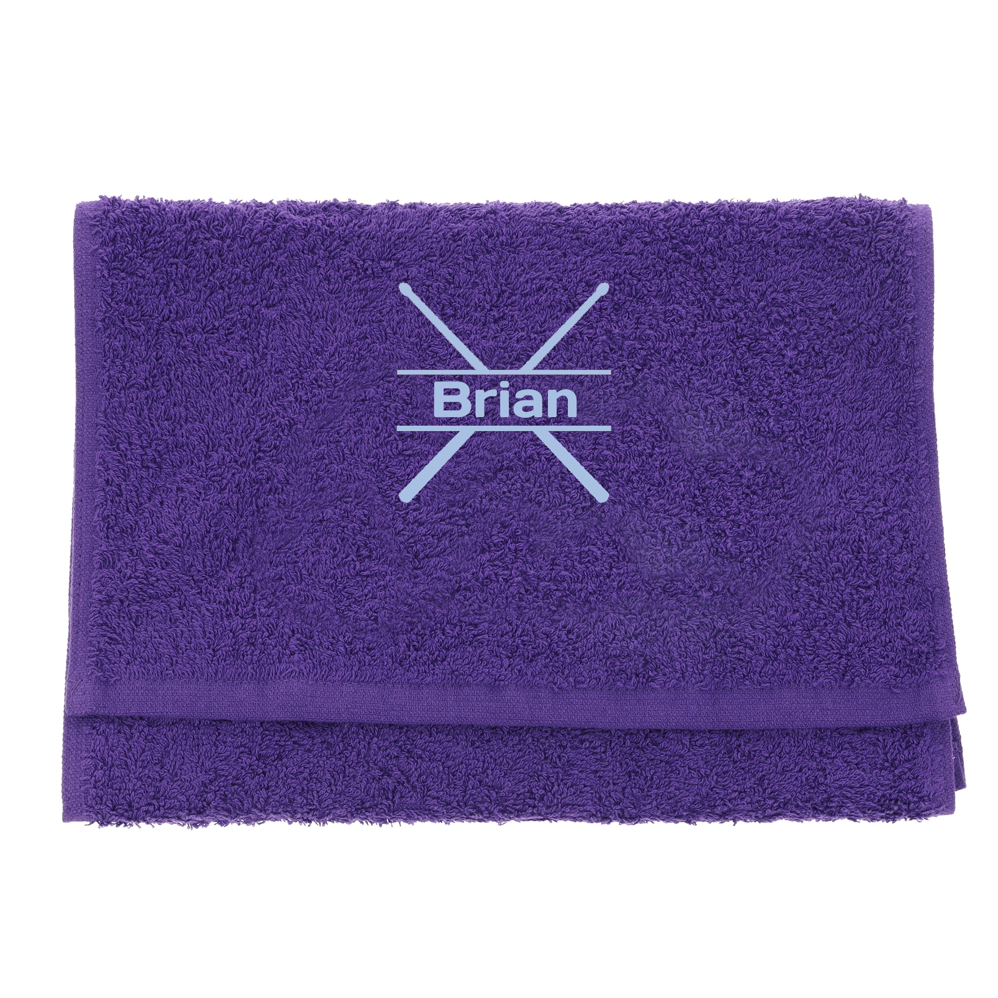 Personalised Embroidered Drummer Towel  - Always Looking Good -   