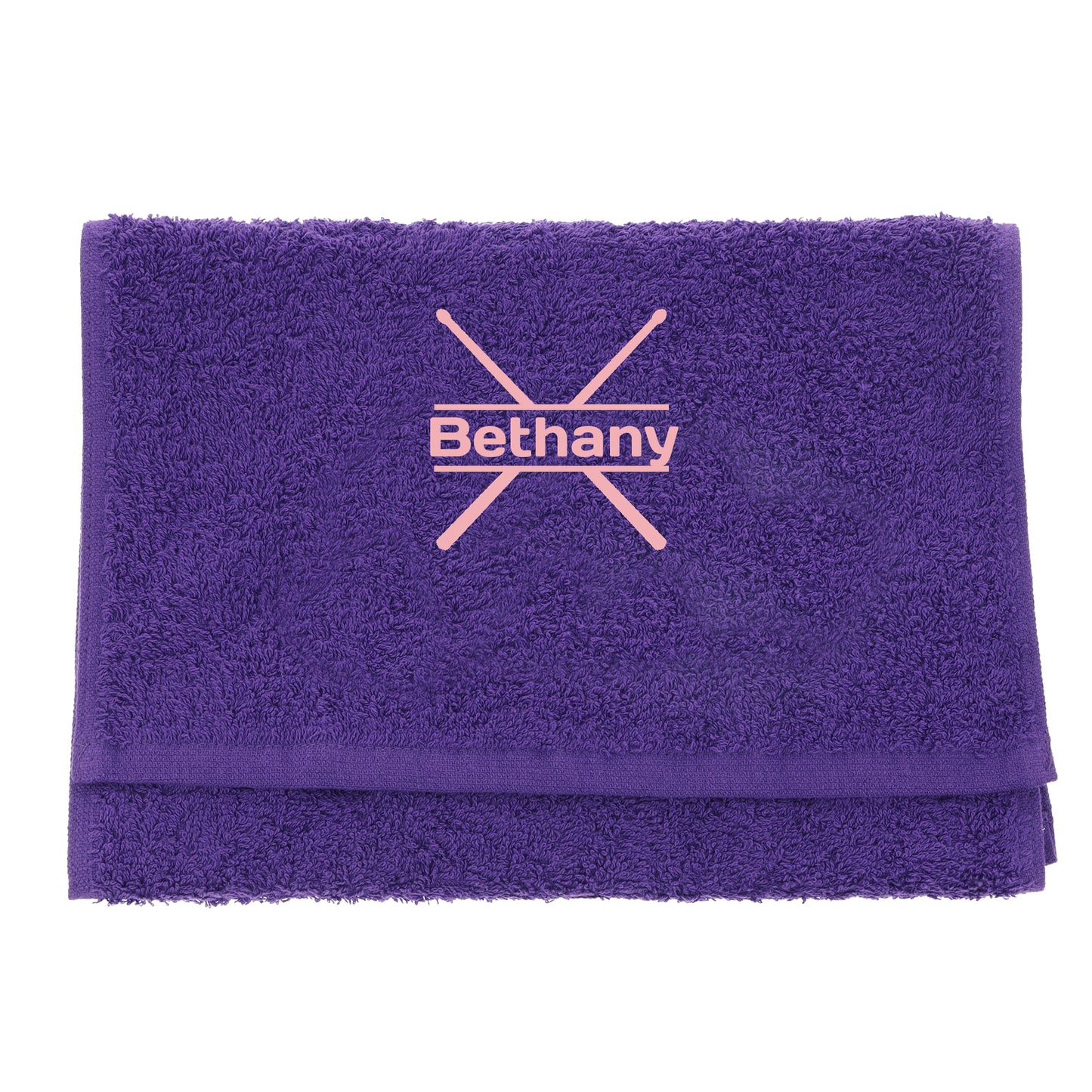 Personalised Embroidered Drummer Towel  - Always Looking Good -   