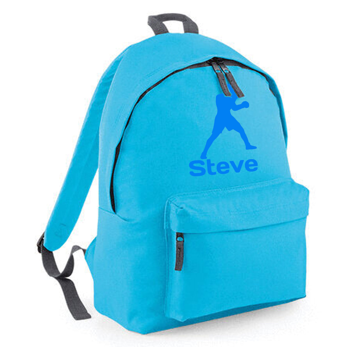 Personalised Boxer Design Backpack | Kids School Bag with Name