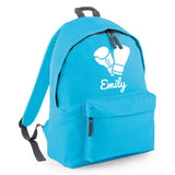 Personalised Boxing Gloves Backpack | Kids School Bag with Name