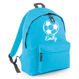 Personalised Football Backpack | Kids School Bag with Name