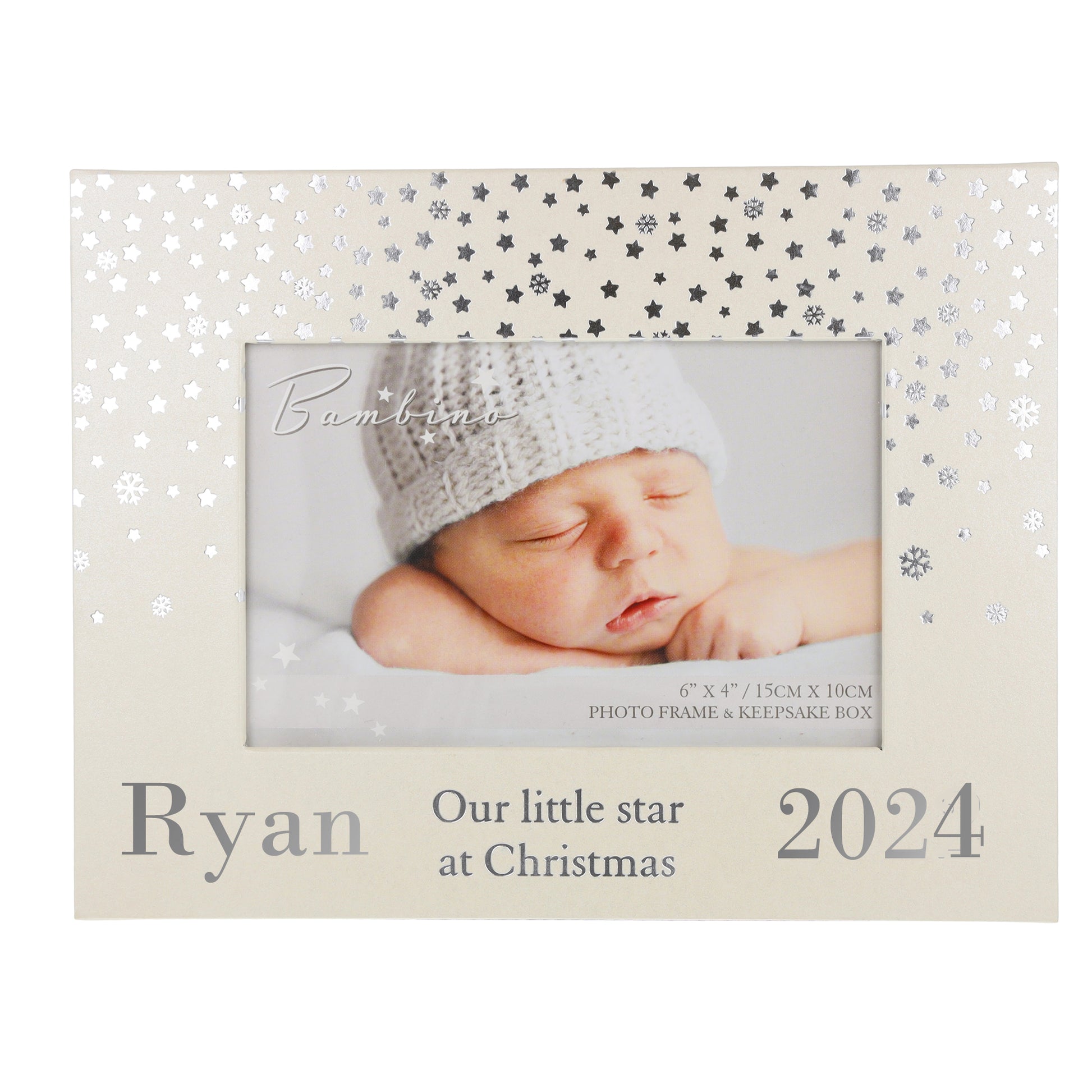 Personalised Christmas Keepsake Memory Baby Box and Photo Frame  - Always Looking Good -   