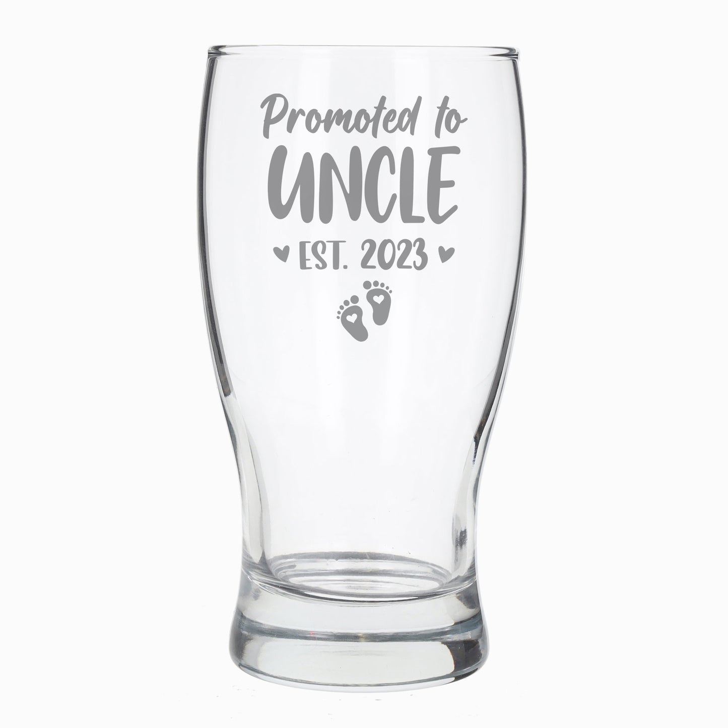 Promoted To Uncle Engraved Pint Glass  - Always Looking Good -   