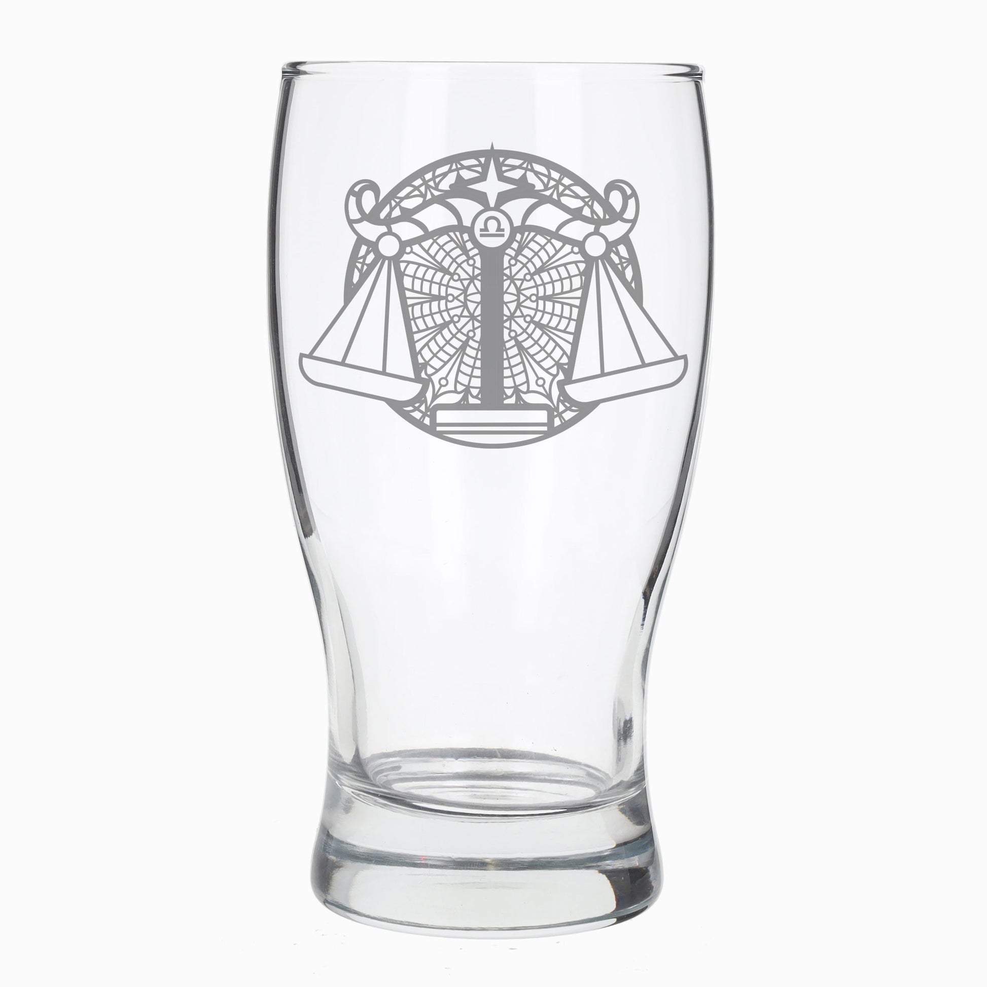 Libra Zodiac Engraved Pint Glass  - Always Looking Good -   