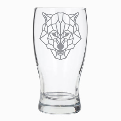 Wolf Laser Engraved Beer Glass For Wolf Lovers  - Always Looking Good -   