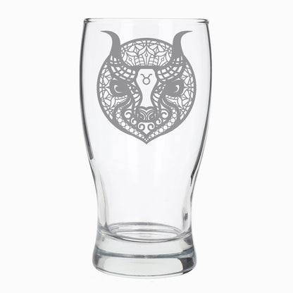 Starsign Zodiac Engraved Pint Glass and/or Coaster For Birthday Gifts
  - Always Looking Good -   