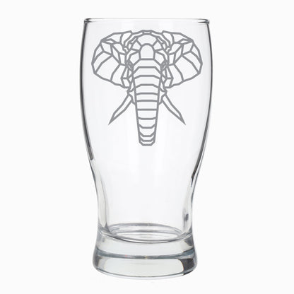 Elephant Engraved Beer Pint Glass  - Always Looking Good -   