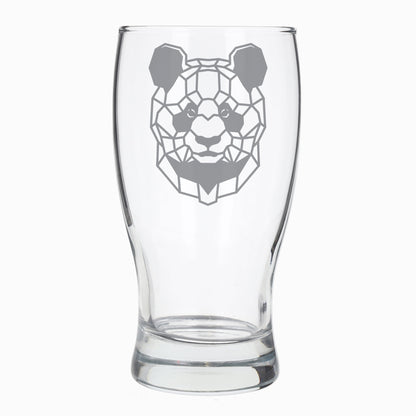 Panda Engraved Beer Pint Glass  - Always Looking Good -   