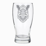 Warthog Engraved Beer Pint Glass  - Always Looking Good -   