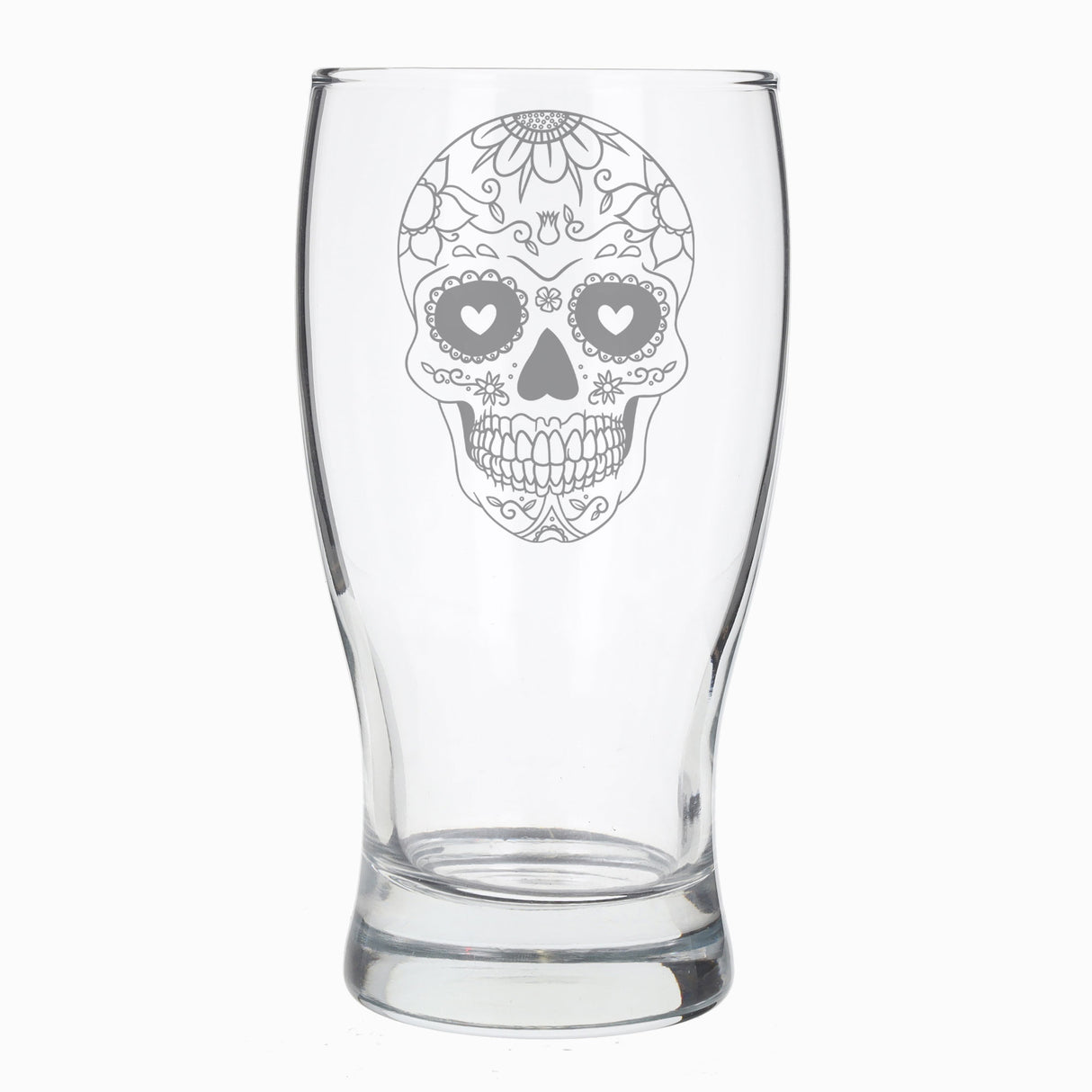 Sugar Skull Engraved Pint Glass For Beer Lovers  - Always Looking Good -   