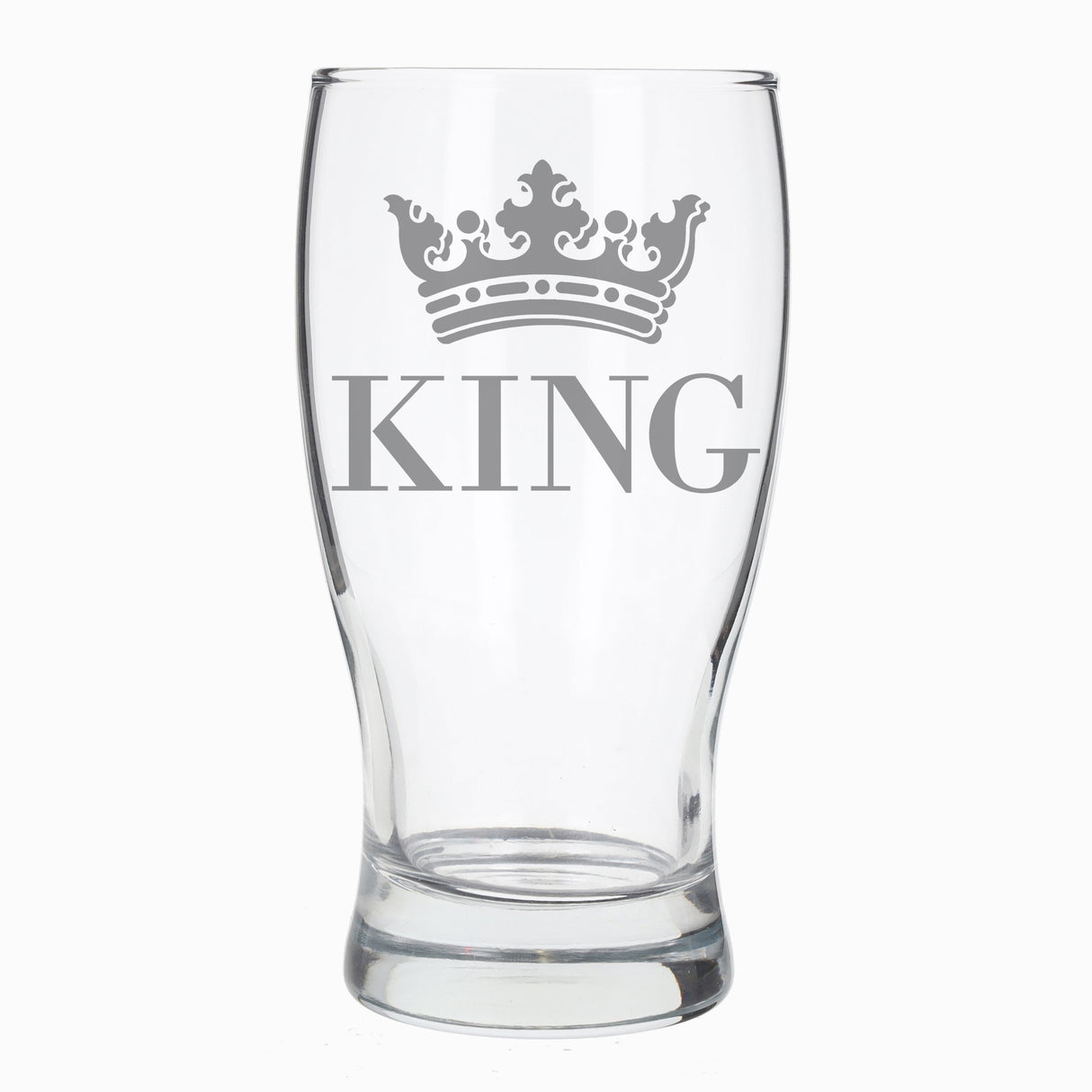 King Engraved Pint Glass  - Always Looking Good -   