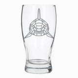 Shark Engraved Beer Pint Glass  - Always Looking Good -   