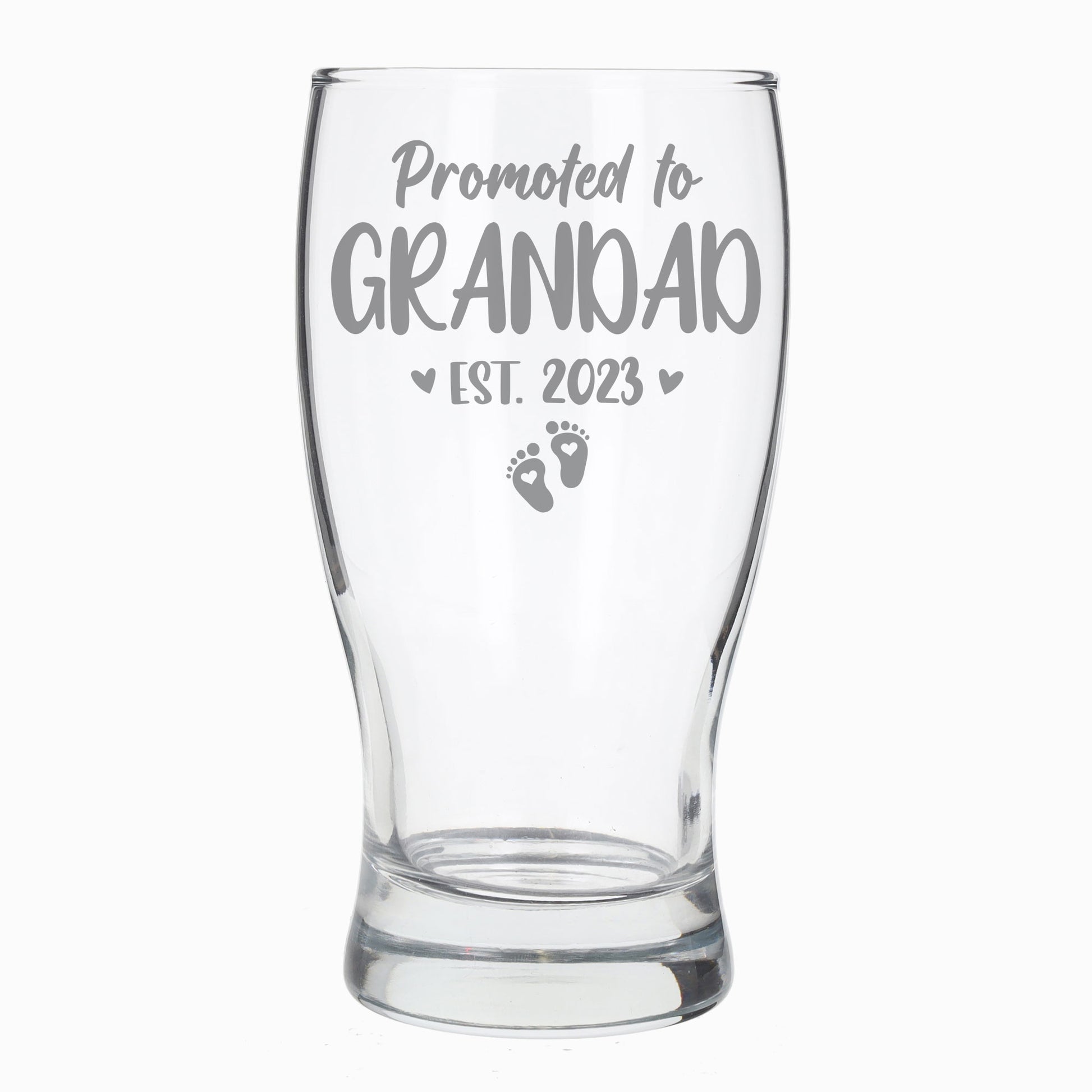 Promoted To Grandad Engraved Pint Glass  - Always Looking Good -   