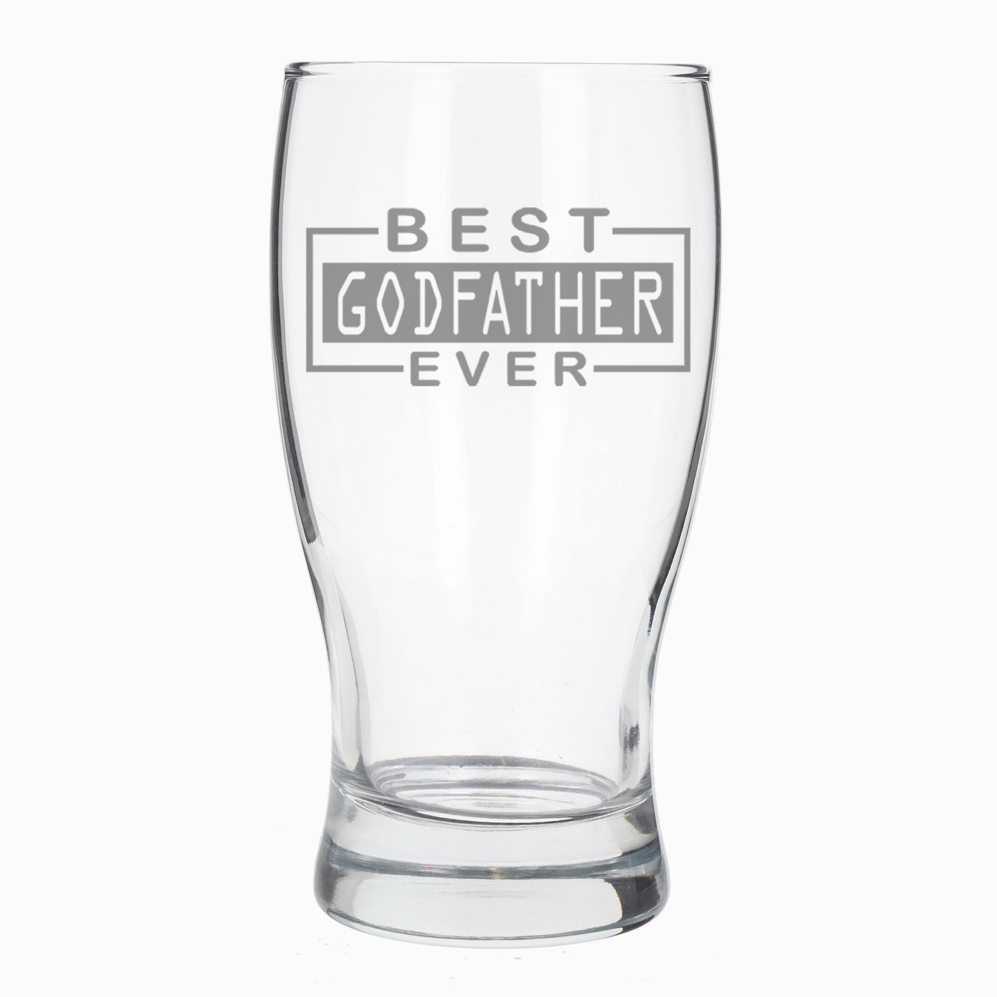 Best Godfather Ever Engraved Beer Pint Glass  - Always Looking Good -   