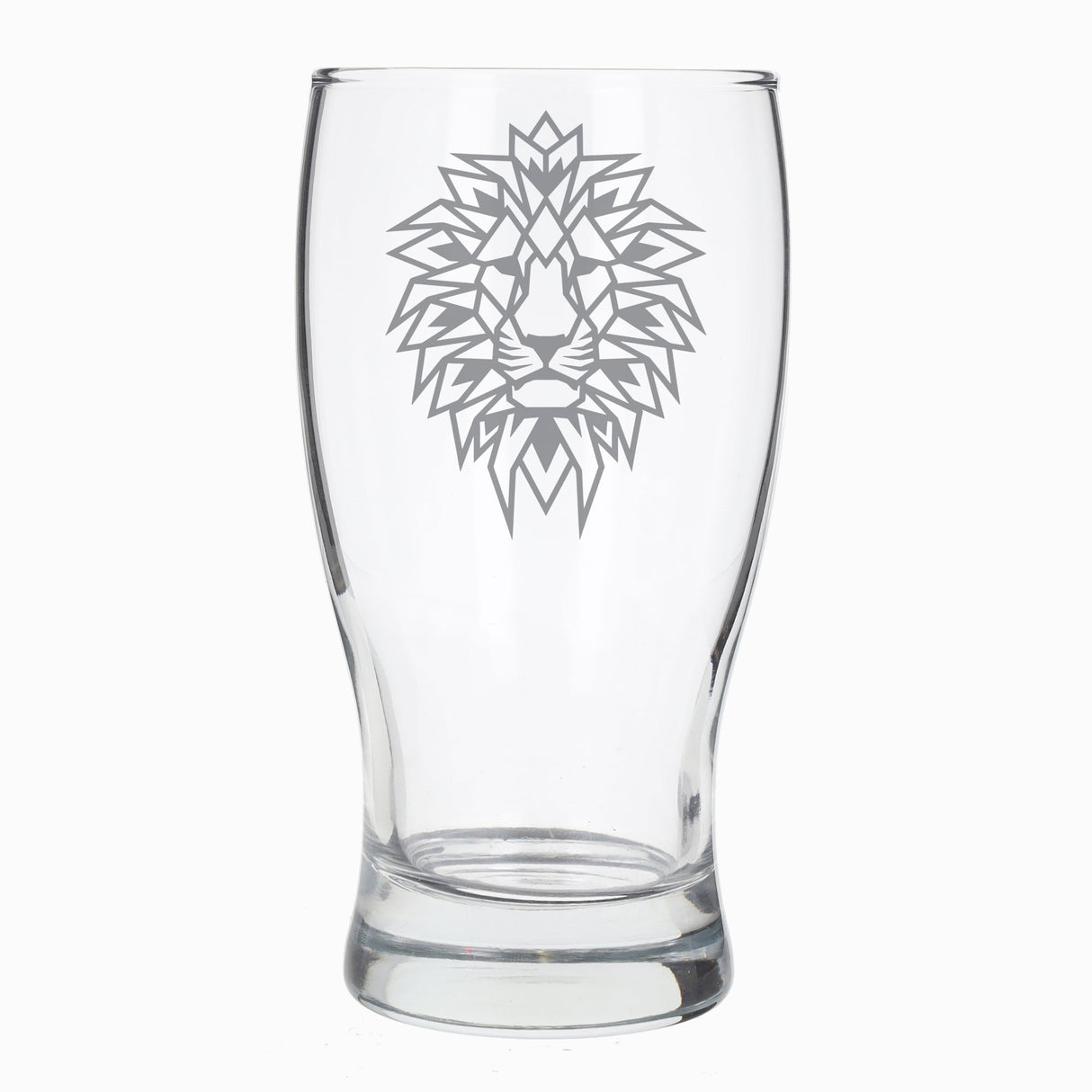 Lion Engraved Personalised Pint Glass  - Always Looking Good -   