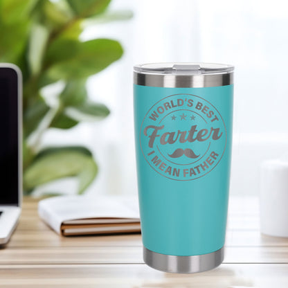 Personalised Best Farter I Mean Father Thermal Cup for Birthday Present