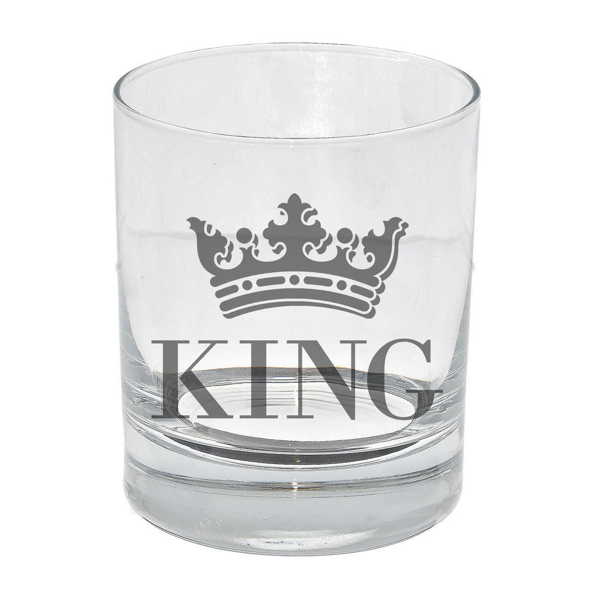 King Engraved Whisky Glass  - Always Looking Good -   