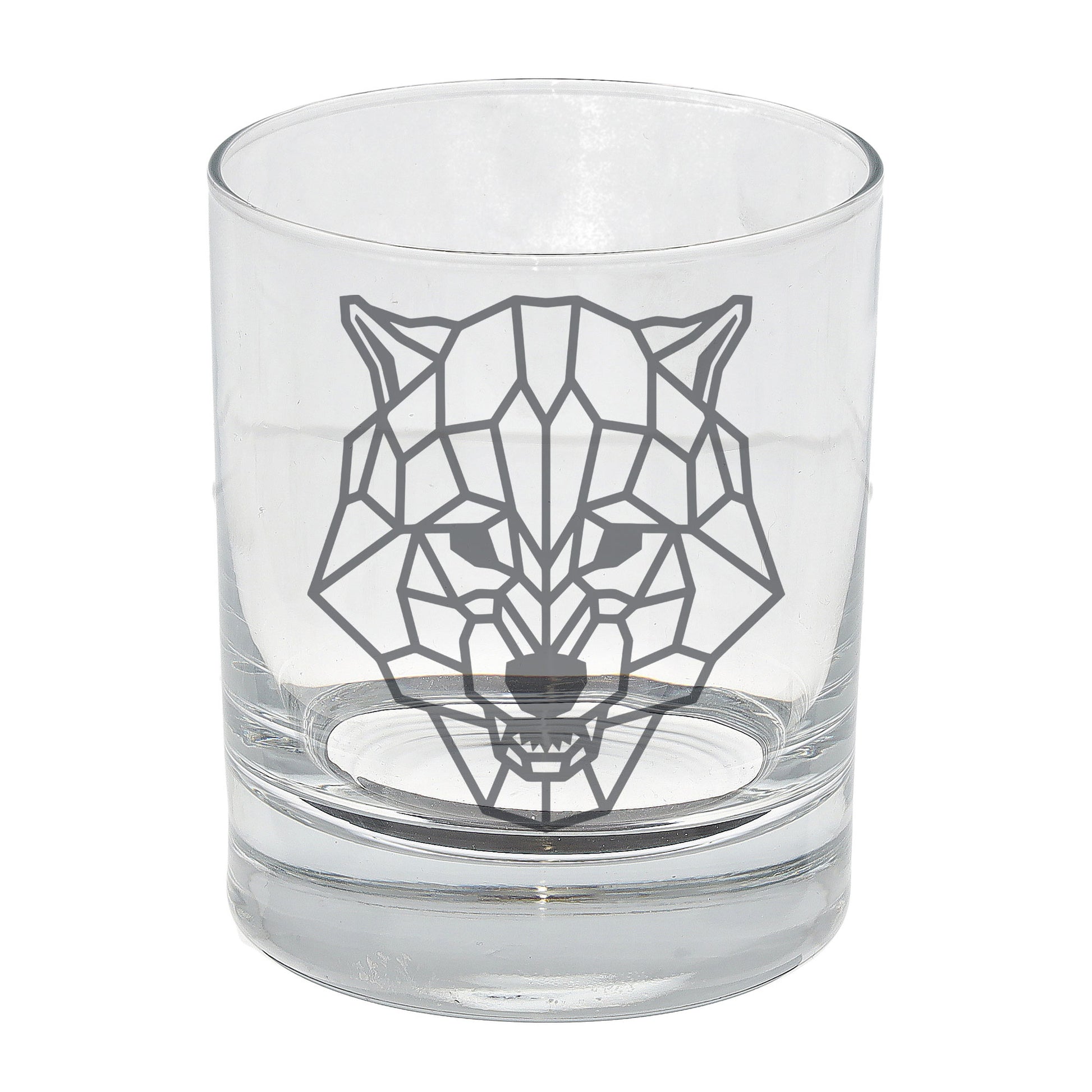 Wolf Engraved Whisky Glass  - Always Looking Good -   