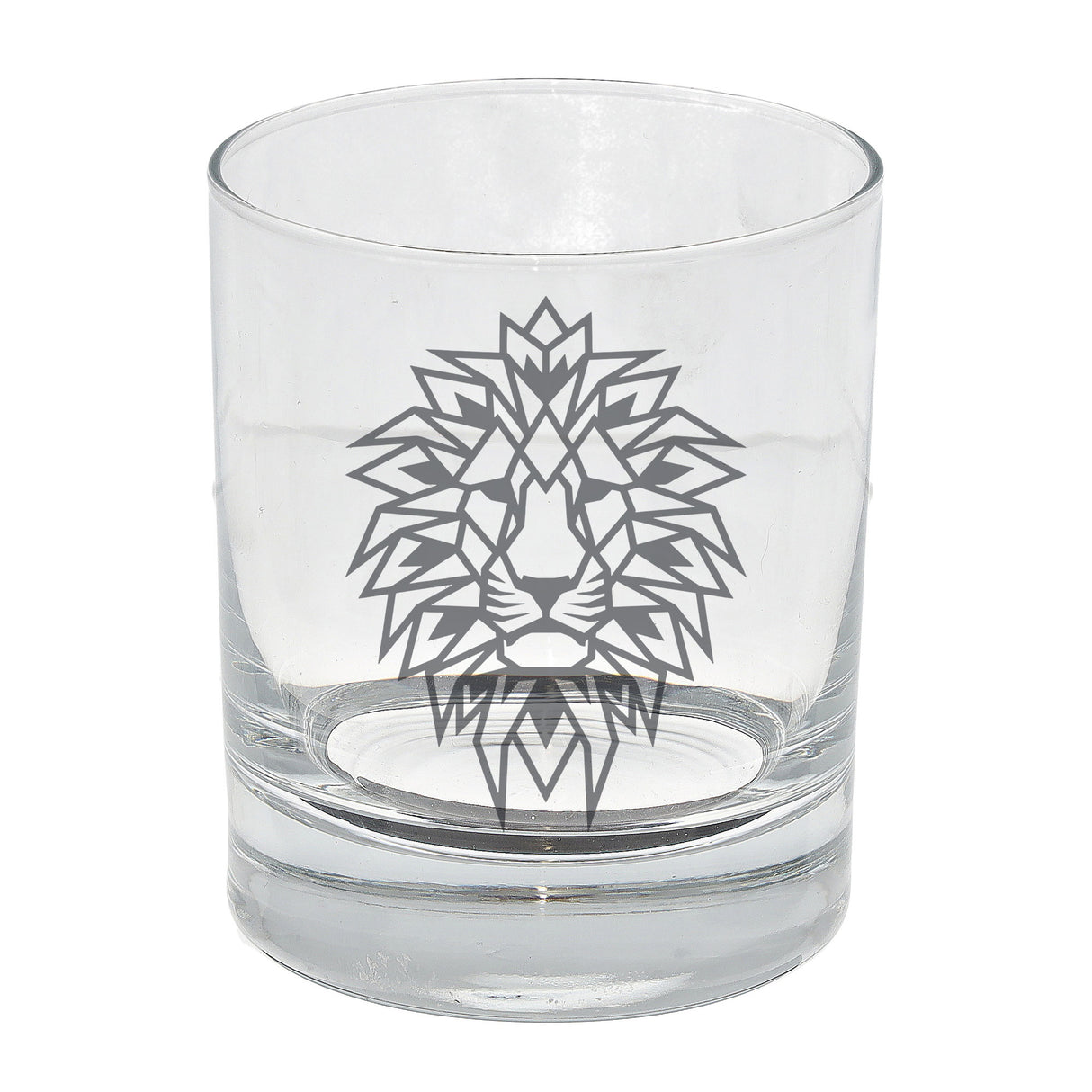 Lion Engraved Whisky Glass  - Always Looking Good -   