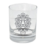 Lion Engraved Whisky Glass  - Always Looking Good -   