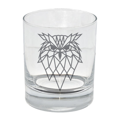 Owl Engraved Whisky Glass  - Always Looking Good -   