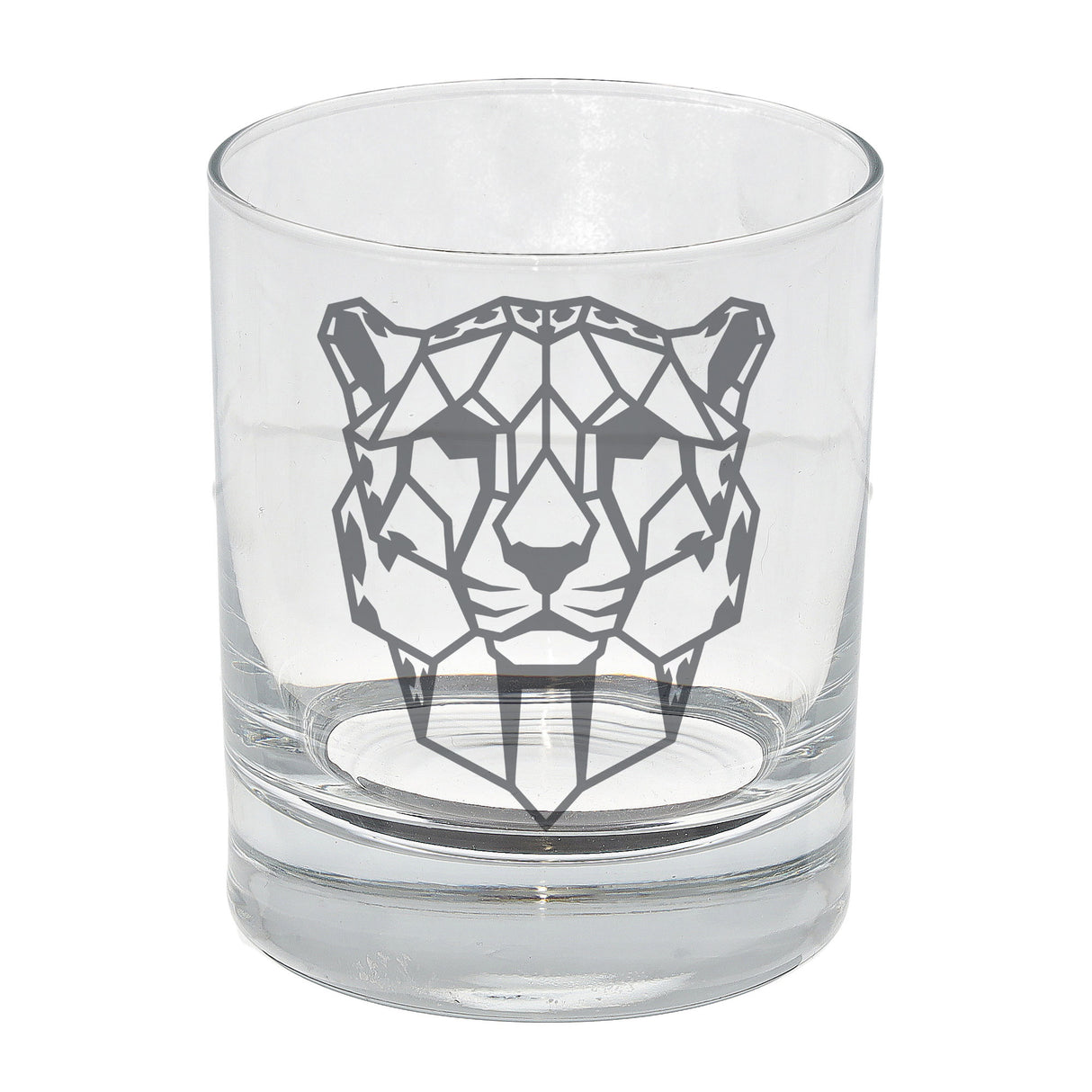 Cheetah Engraved Whisky Glass  - Always Looking Good -   