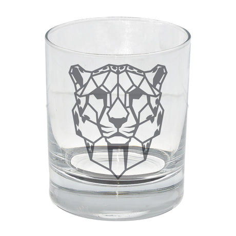 Cheetah Engraved Whisky Glass  - Always Looking Good -   