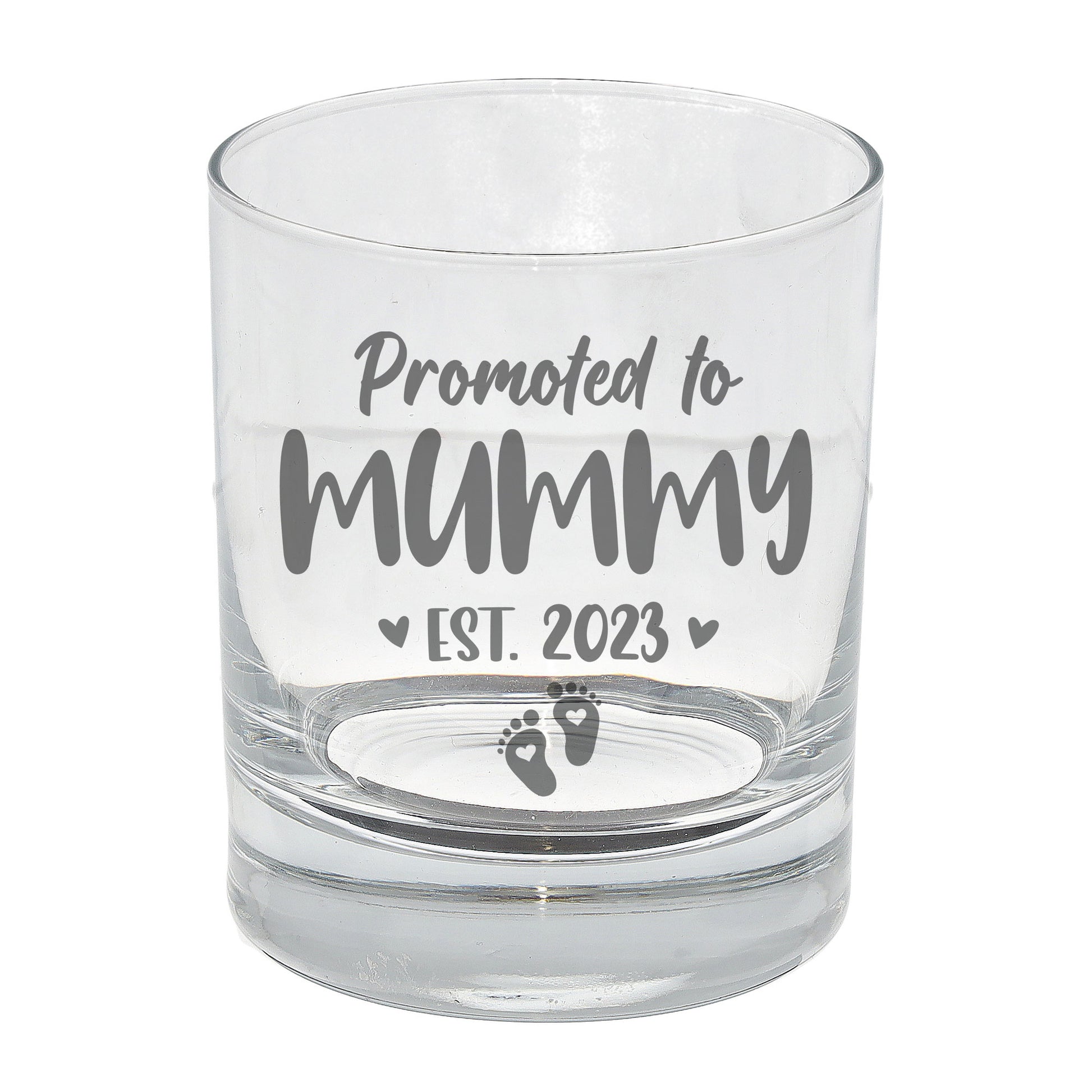 Promoted To Mummy Engraved Whisky Glass  - Always Looking Good -   