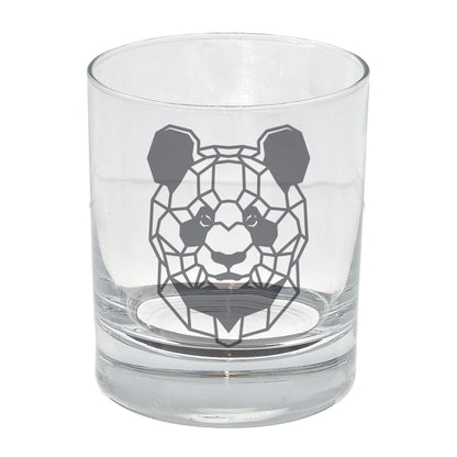 Panda Engraved Whisky Glass  - Always Looking Good -   