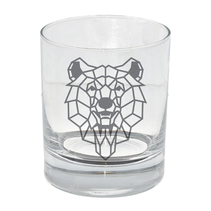 Bear Engraved Whisky Glass  - Always Looking Good -   