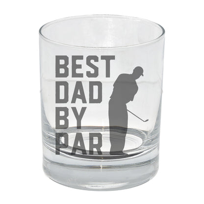 Best Dad By Par Engraved Whisky Glass and/or Coaster Gifts for Golf Dad  - Always Looking Good -   