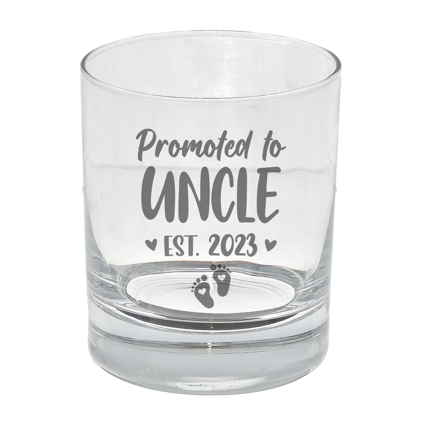 Promoted To Uncle Engraved Whisky Glass  - Always Looking Good -   