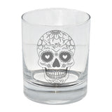Sugar Skull Engraved Whisky Glass  - Always Looking Good -   