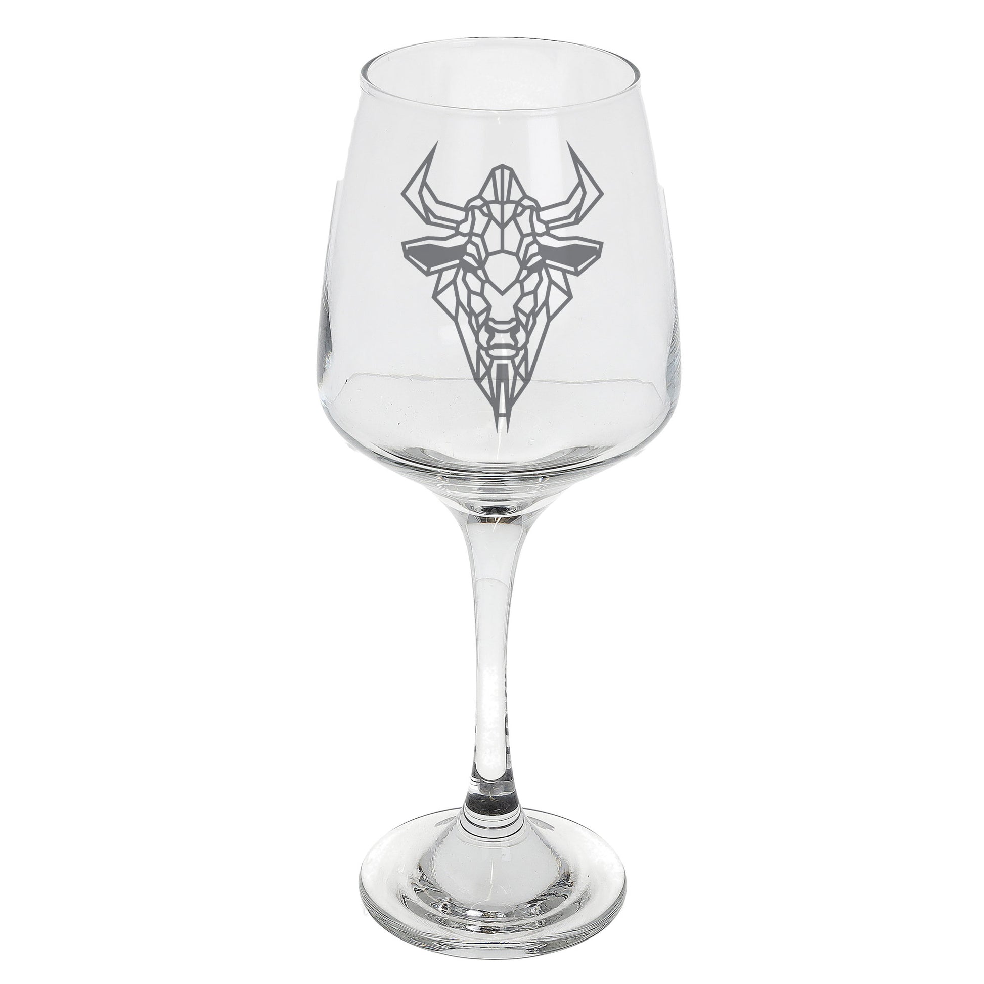 Buffalo Engraved Wine Glass  - Always Looking Good -   