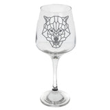 Wolf Engraved Unique Wine Glass For Wolf Lovers  - Always Looking Good -   