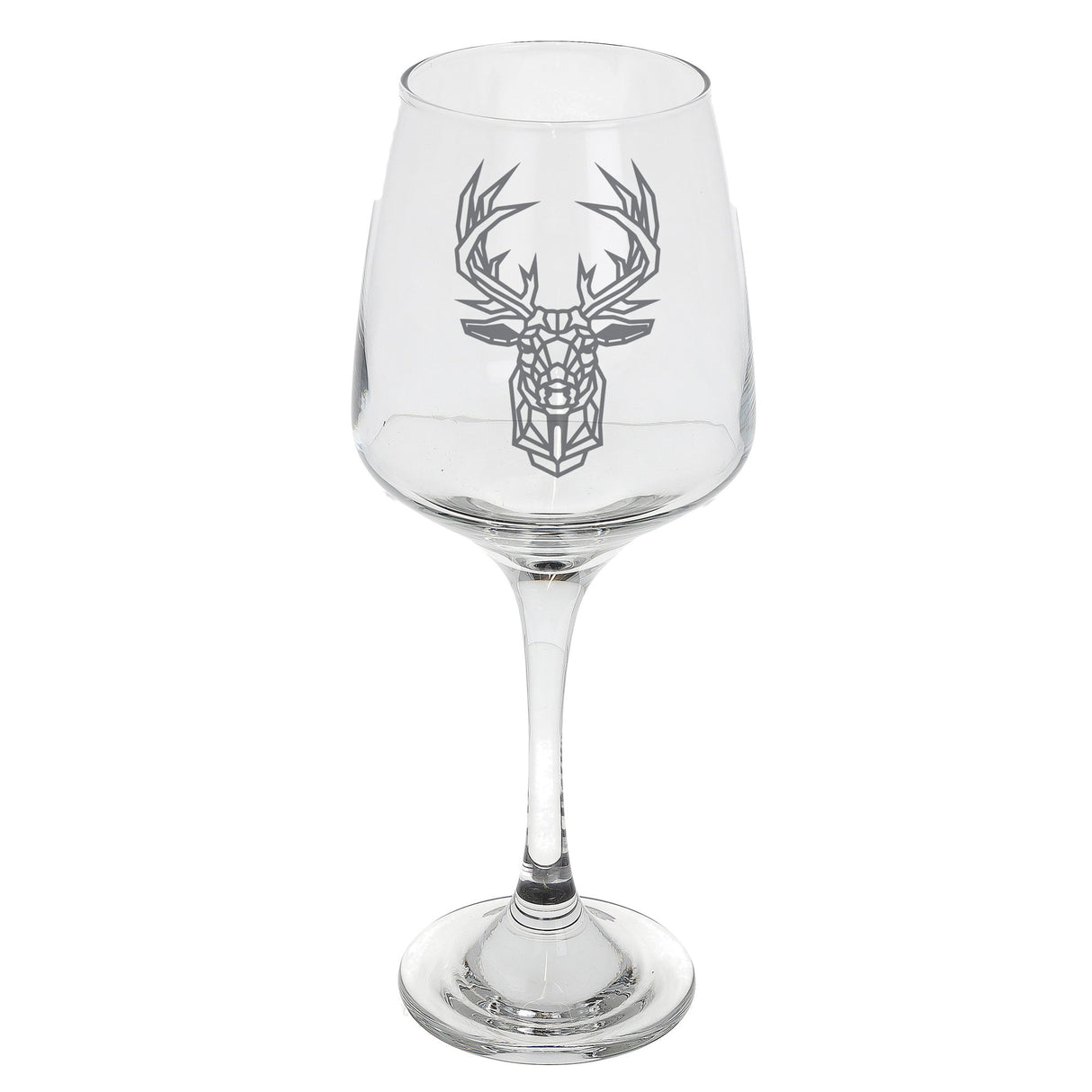 Stag Engraved Wine Glass  - Always Looking Good -   
