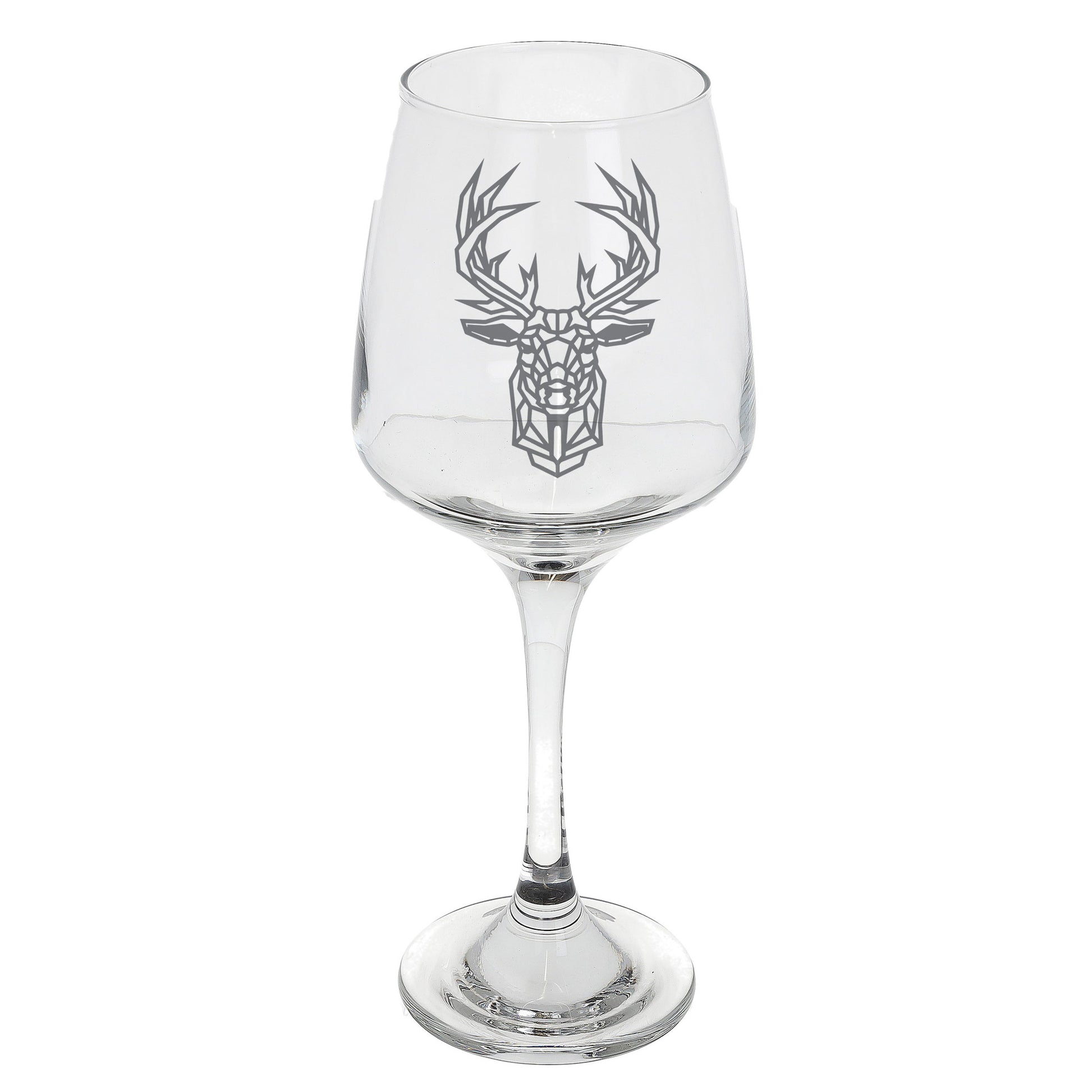 Stag Engraved Wine Glass  - Always Looking Good -   