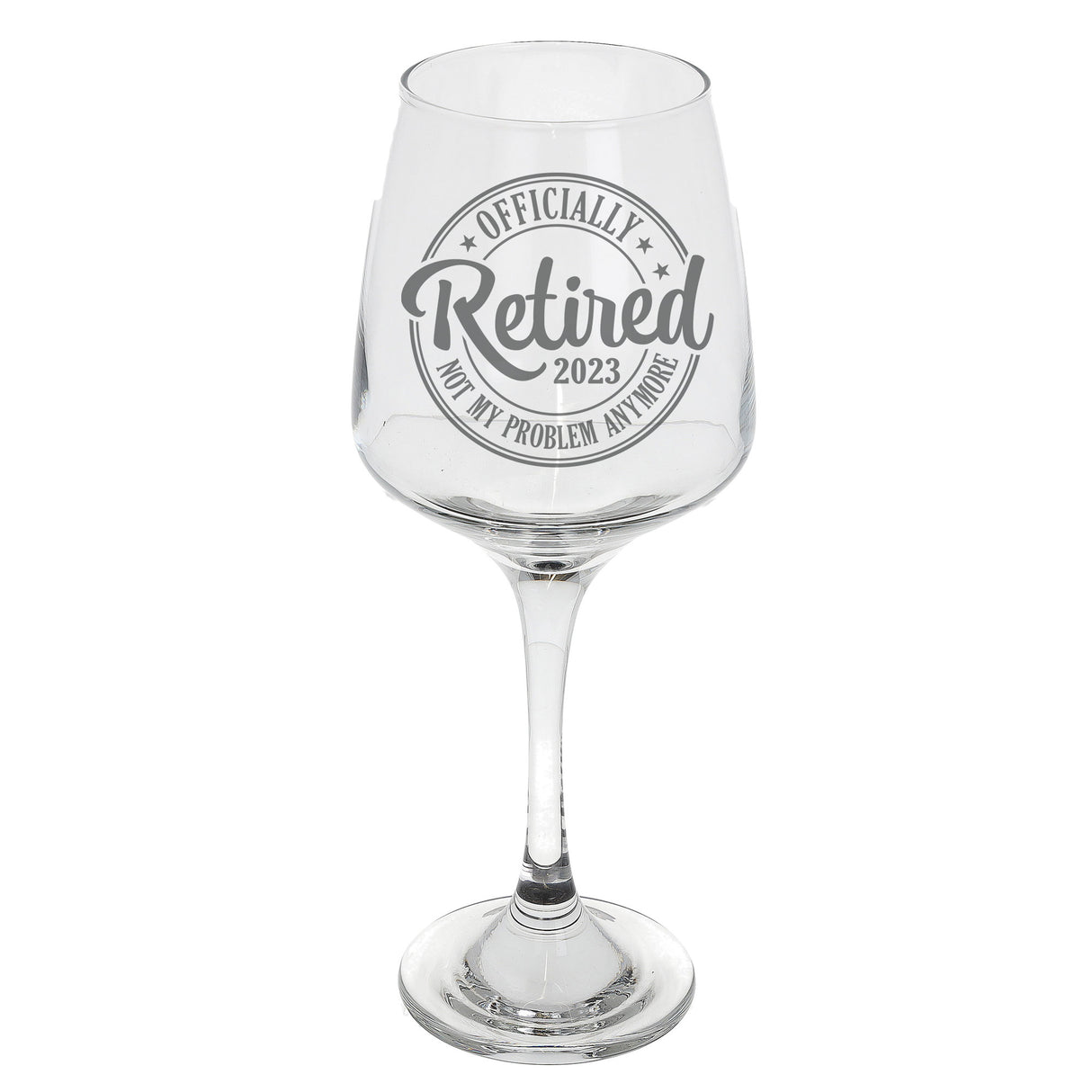 Retirement Wine Glass Gift - Engraved Wine Glass and/or Coaster
 - Always Looking Good -   
