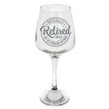 Retirement Wine Glass Gift - Engraved Wine Glass and/or Coaster
 - Always Looking Good -   