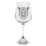 Panther Engraved Wine Glass  - Always Looking Good -   