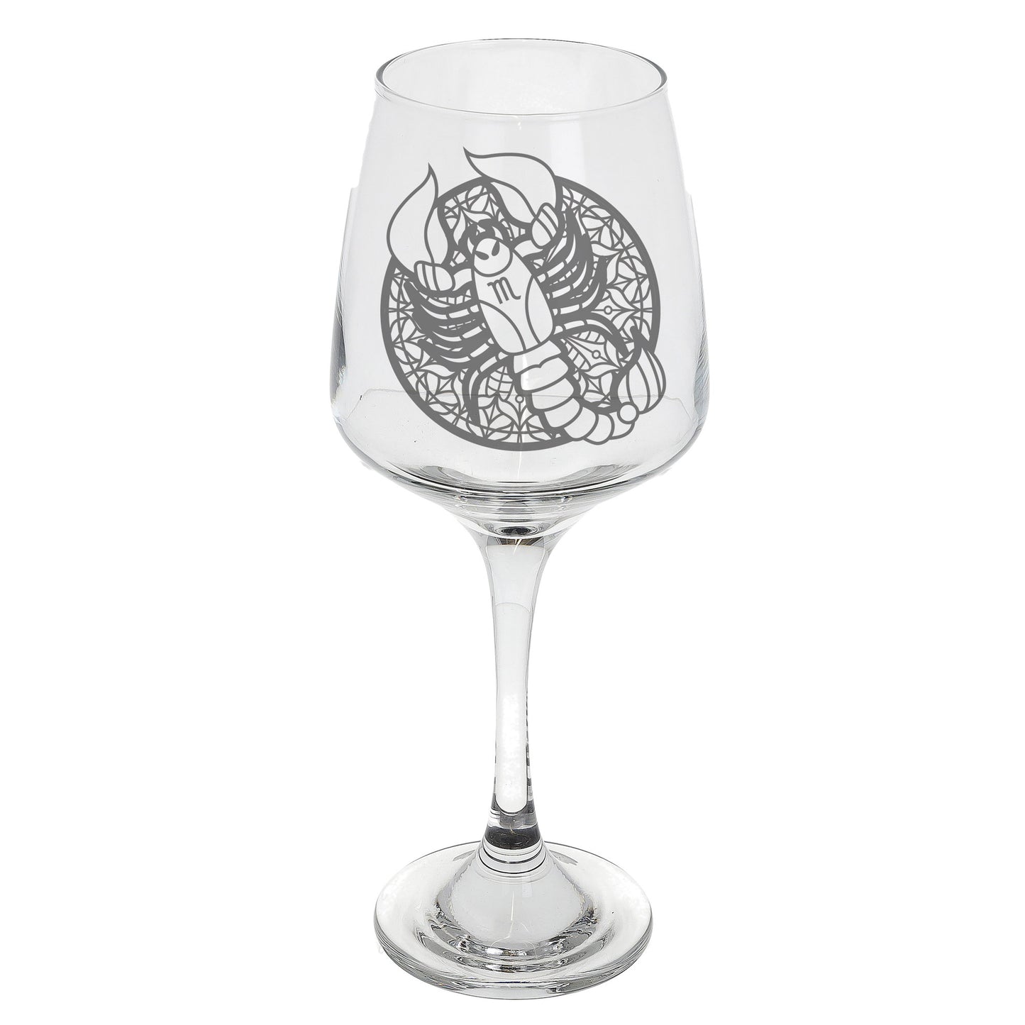 Scorpio Zodiac Engraved Wine Glass  - Always Looking Good -   