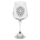 Lion Engraved Wine Glass  - Always Looking Good -   