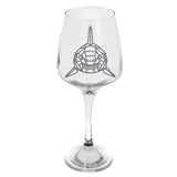 Shark Engraved Wine Glass  - Always Looking Good -   