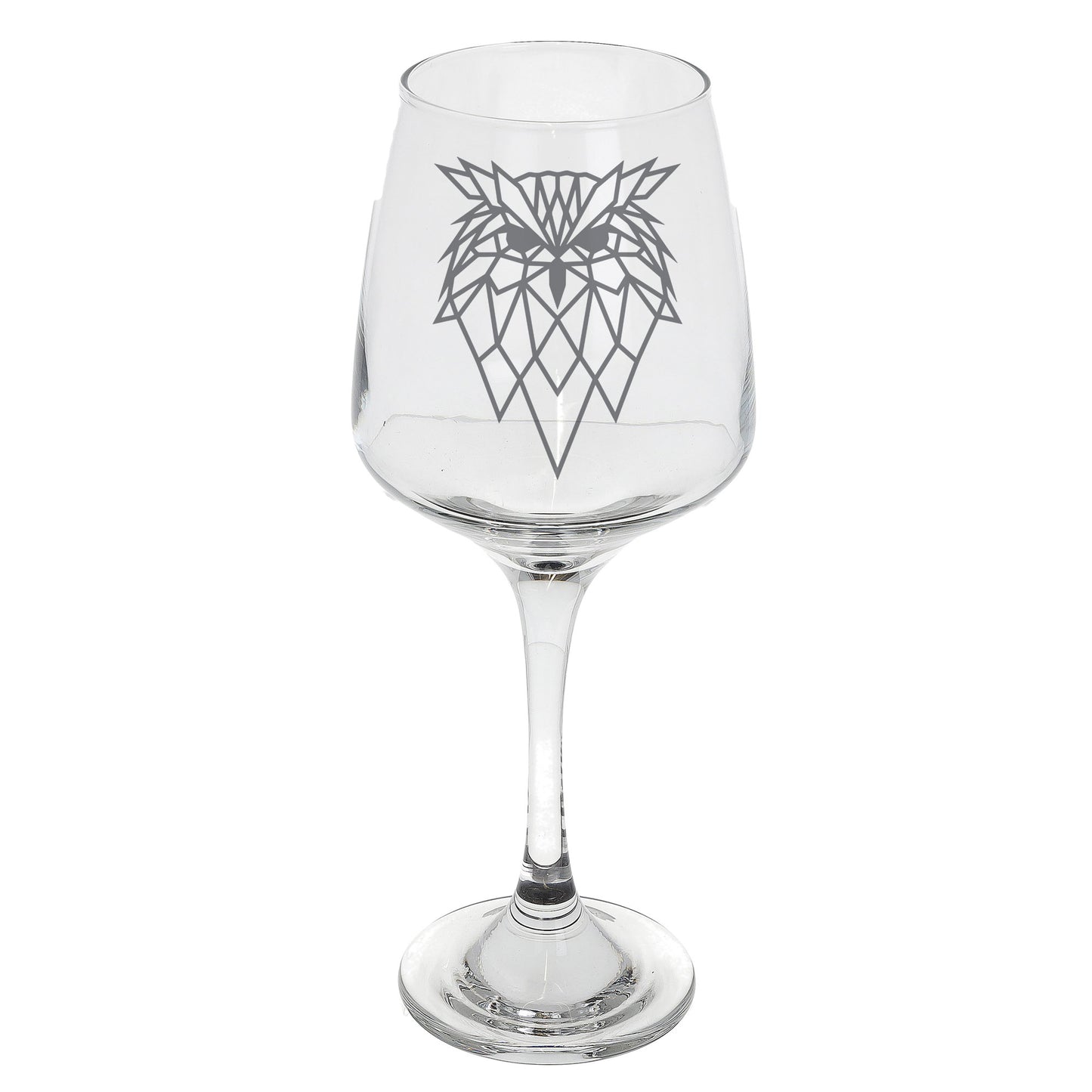 Owl Engraved Wine Glass  - Always Looking Good -   