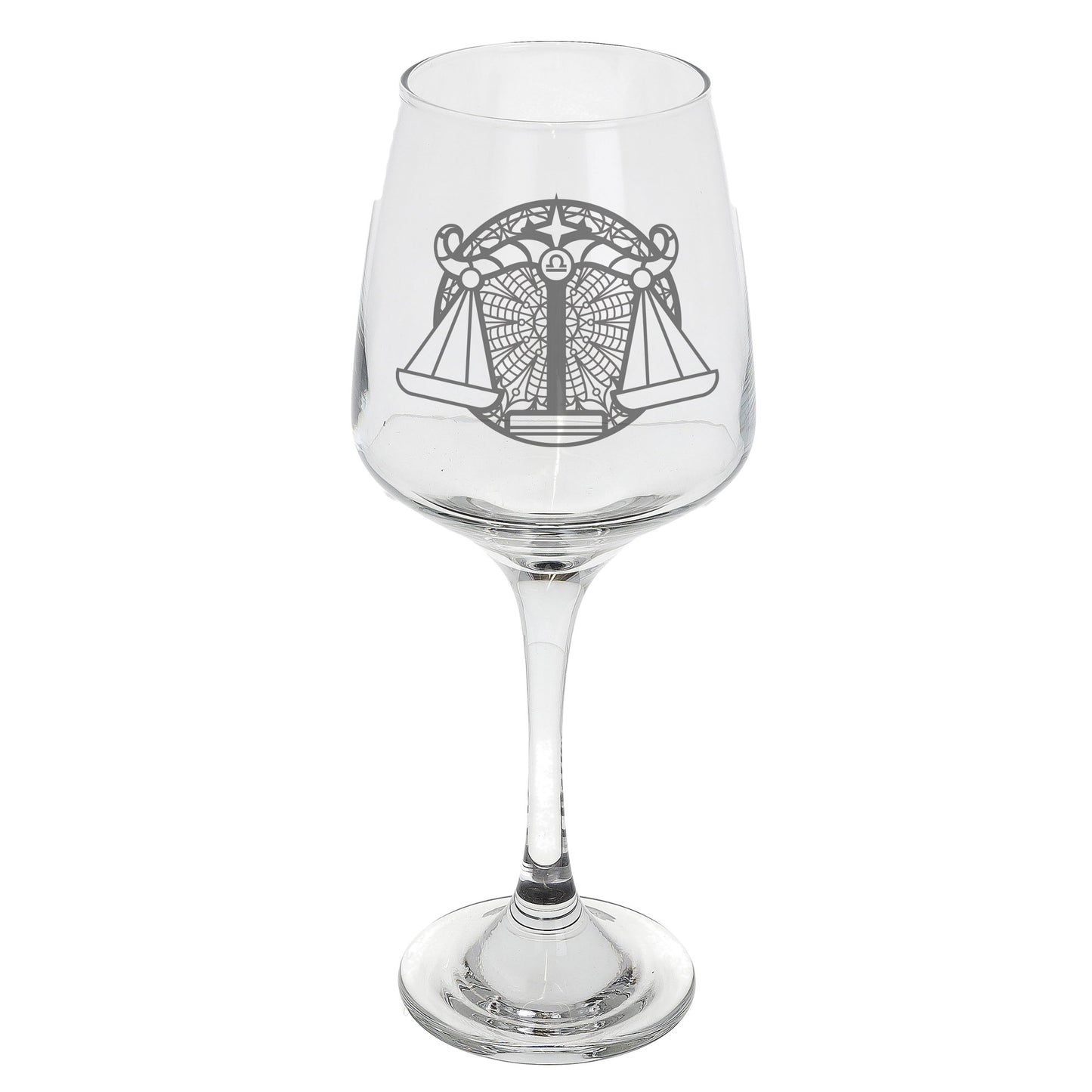 Libra Zodiac Engraved Wine Glass  - Always Looking Good -   